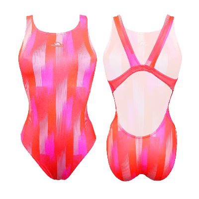 TURBO SWIMSUIT WIDE STRAP GEO ZIG