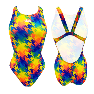 TURBO SWIMSUIT WIDE STRAP CHEVI RAINBOW