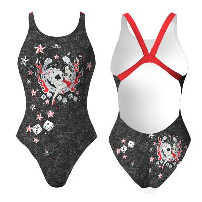 TURBO SWIMSUIT WIDE STRAP LUCKY GIRL