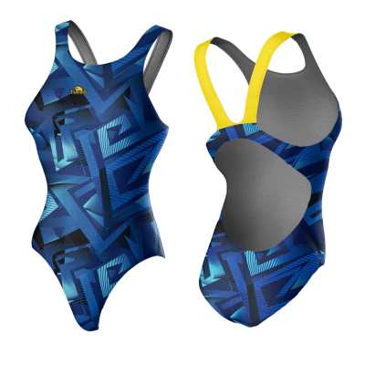 TURBO SWIMSUIT WIDE STRAP SPIRAL