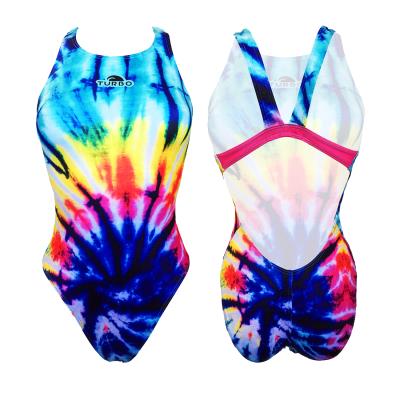 TURBO WOMAN SWIMSUIT - WIDE STRAP - SWIRL