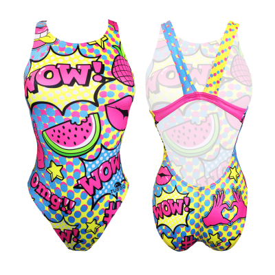 TURBO SWIMSUIT WIDE STRAP COOL COMIC
