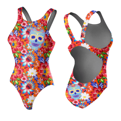 TURBO SWIMSUIT WIDE STRAP FRESH SKULL