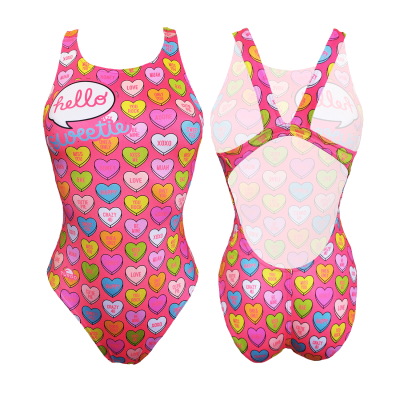 TURBO SWIMSUIT WIDE STRAP LOVE CANDY