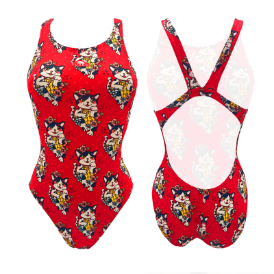 TURBO SWIMSUIT WIDE STRAP CHINESE CUTE