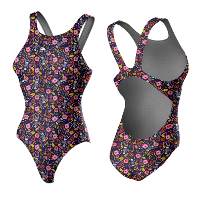 TURBO SWIMSUIT WIDE STRAP SKELETON