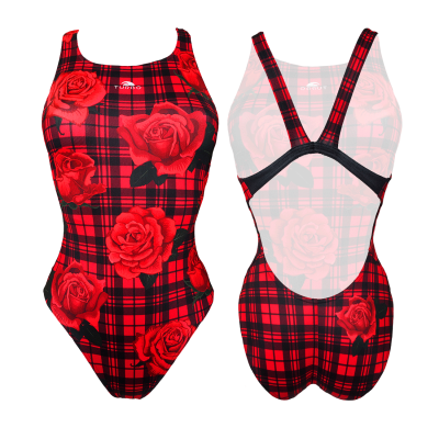 TURBO SWIMSUIT WIDE STRAP SCOT ROSES