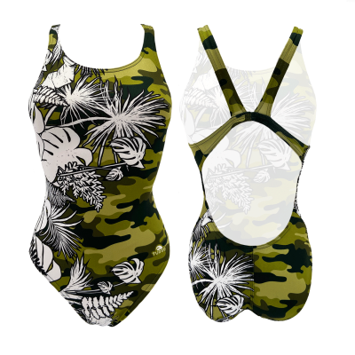 TURBO SWIMSUIT WIDE STRAP WILD CAMO
