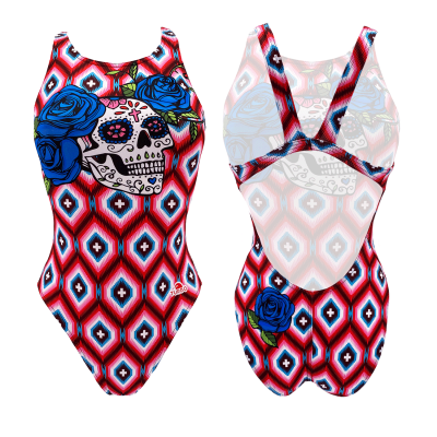 TURBO SWIMSUIT WIDE STRAP SKULL MEX