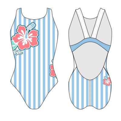 TURBO SWIMSUIT WIDE STRAP HIBISCUS SUMMER