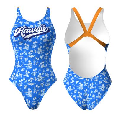 TURBO SWIMSUIT WIDE STRAP VINATGE HAWAII