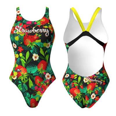 TURBO SWIMSUIT WIDE STRAP STRAWBERRY