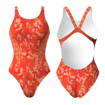 TURBO SWIMSUIT WIDE STRAP SUNSET CAMO