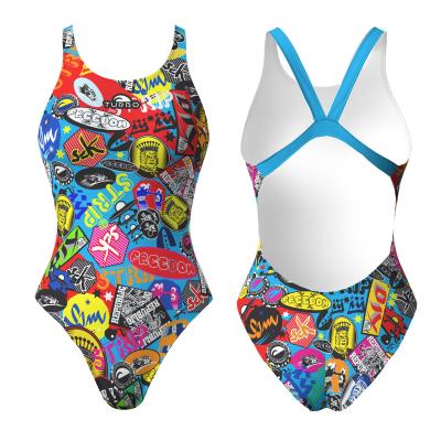 TURBO SWIMMING WOMEN SUITS STICKERS COLORS