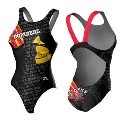 TURBO SWIMSUIT WIDE STRAP BOMBERS CATALUNYA HAT