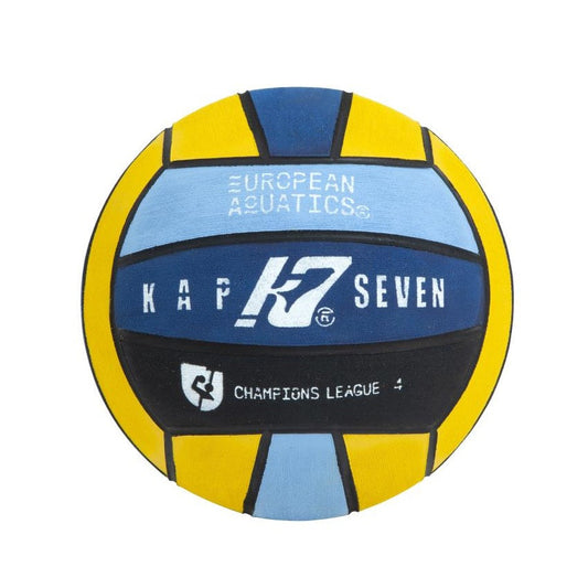 Kap7 water polo ball with blue, yellow, and black 