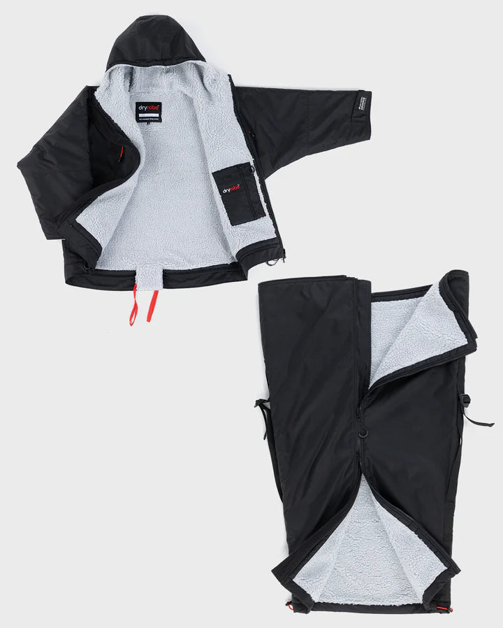 Dryrobe® Black Grey Adapt Long Coat