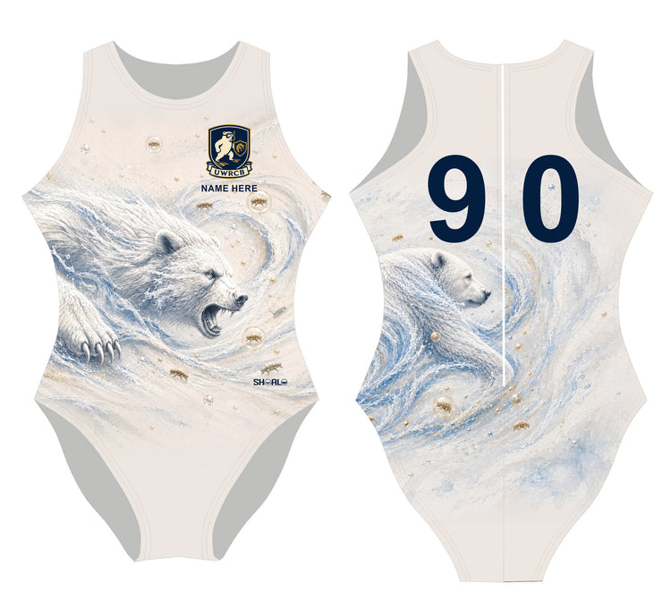 SHOALO Customised - Bern UWR Womens Water Polo Suits + NAME + NUMBER (various colours)