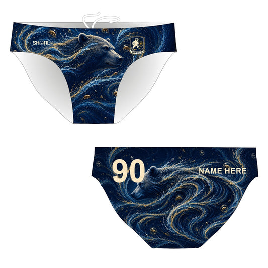 SHOALO Customised - Bern UWR Mens Water Polo Suits + NAME + NUMBER (various colours)