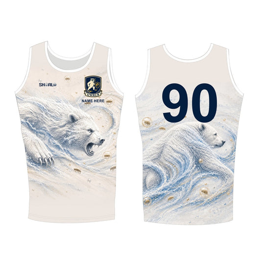 SHOALO Customised - Bern UWR Unisex CONTOUR TECH Vest (Singlet / Jersey) + NAME + NUMBER * To be worn in the pool (various colours))
