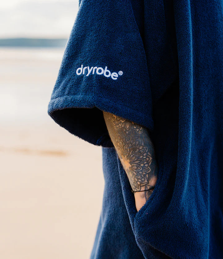 Dryrobe® Navy Organic Towel Changing Robe