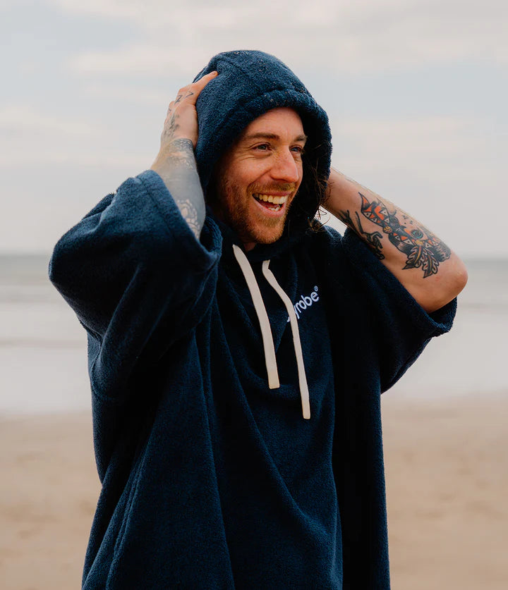 Dryrobe® Navy Organic Towel Changing Robe
