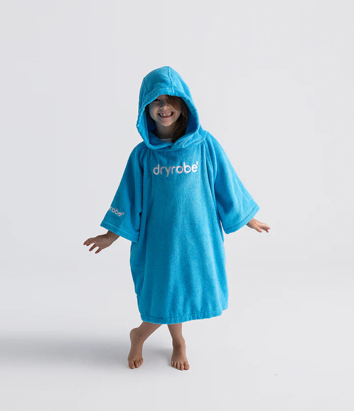 Dryrobe® Blue Kids Organic Towel Changing Robe
