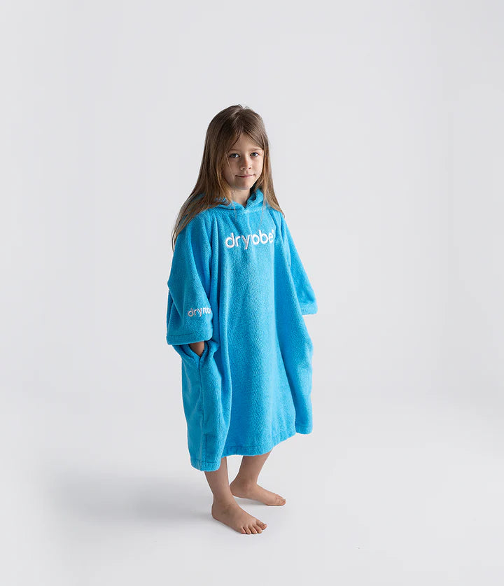 Dryrobe® Blue Kids Organic Towel Changing Robe