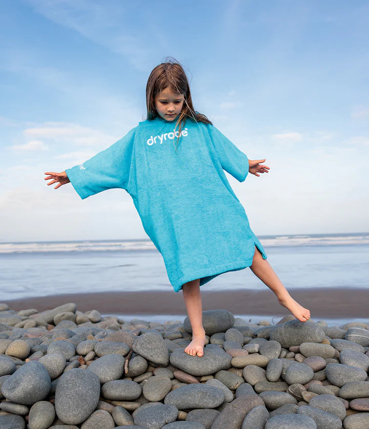 Dryrobe® Blue Kids Organic Towel Changing Robe