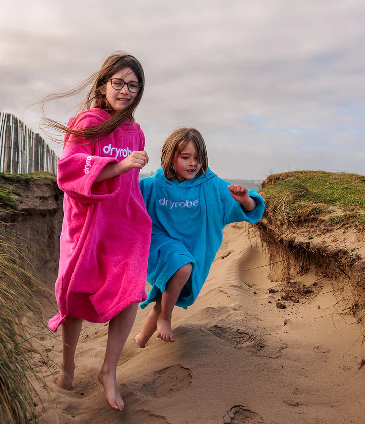 Dryrobe® Blue Kids Organic Towel Changing Robe