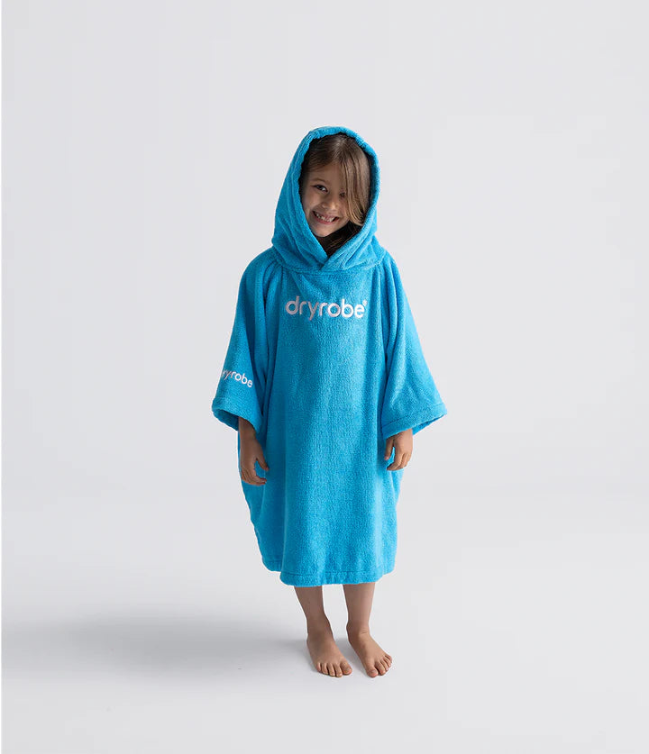 Dryrobe® Blue Kids Organic Towel Changing Robe