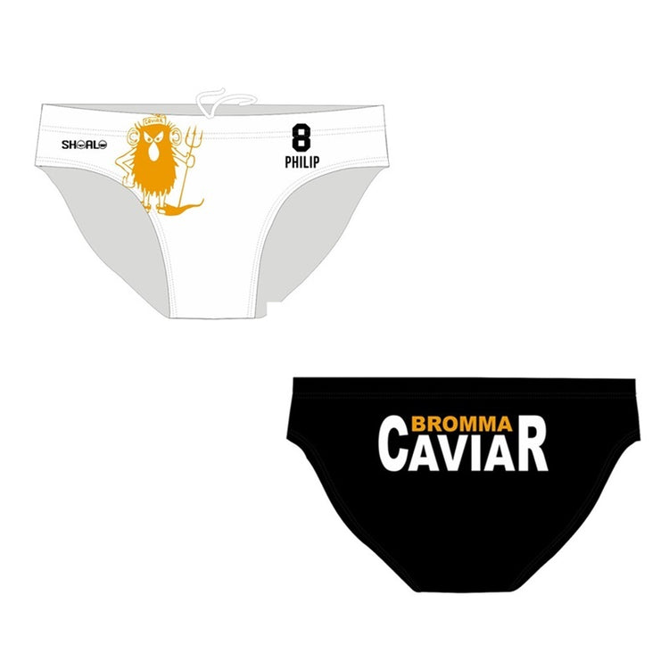 SHOALO Customised - Bromma Caviar Mens Water Polo Suits + NAME + NUMBER