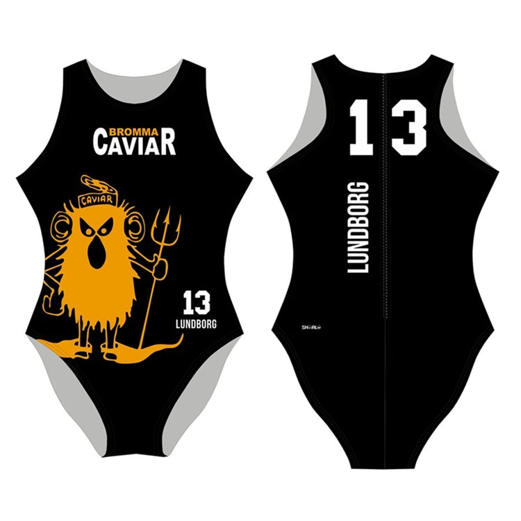 SHOALO Customised - Bromma Caviar Womens Water Polo Suits + NAME + NUMBER