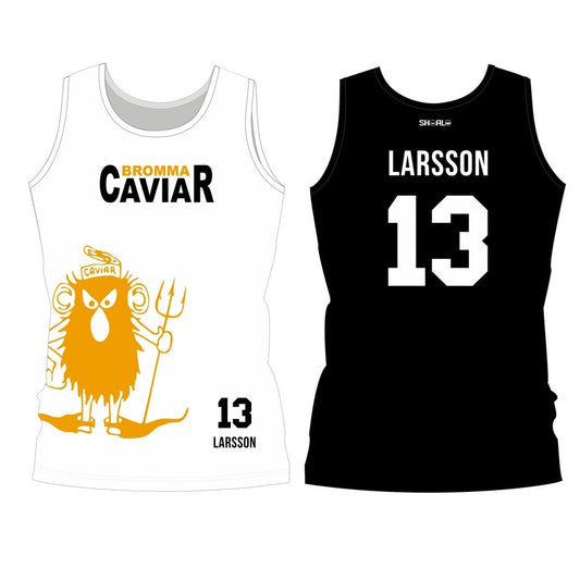 SHOALO Customised - Bromma Caviar Unisex UWH / UWR Vest (Singlet / Jersey) + NAME + NUMBER* To be worn in the pool / water