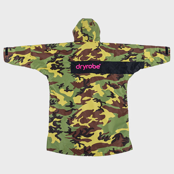 Dryrobe® REWORK - Camo Pink Black Advance Kids Change Robe