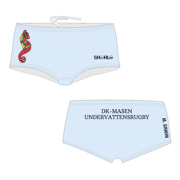 SHOALO Customised - DK Masen UWR Mens Aquashorts (M25) + NAME (Various Colours)
