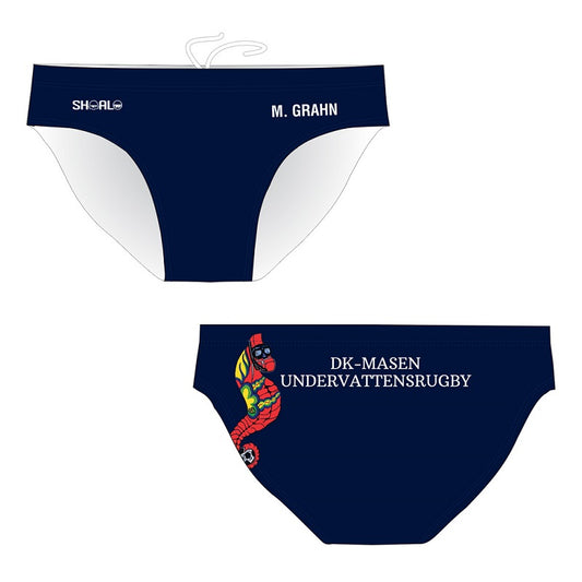 SHOALO Customised - DK Masen UWR Mens Water Polo Suits + NAME (Various Colours)
