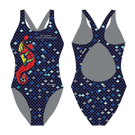 SHOALO Customised - DK Masen Womens X821 Xback Swimsuit + NAME (Various Colours)