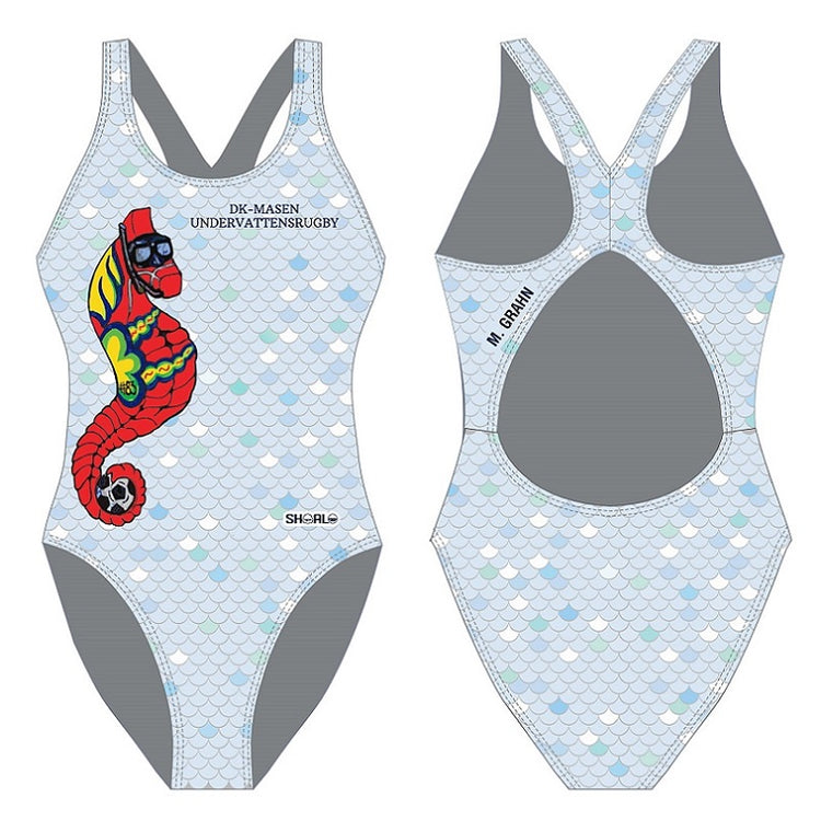 SHOALO Customised - DK Masen Womens X821 Xback Swimsuit + NAME (Various Colours)