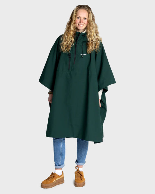 Dryrobe® Dark Green One Size Rainproof Poncho