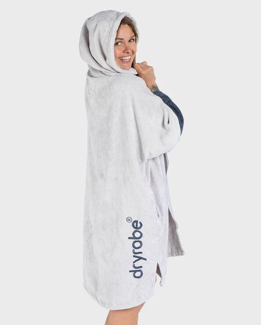 Dryrobe® Grey Full-Zip Organic Towel Robe