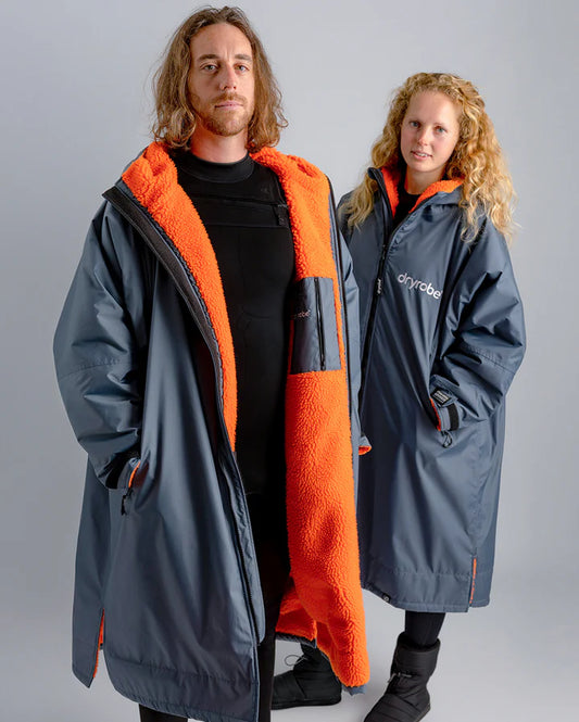 Dryrobe® Dark Grey Orange Advance Changing Robe