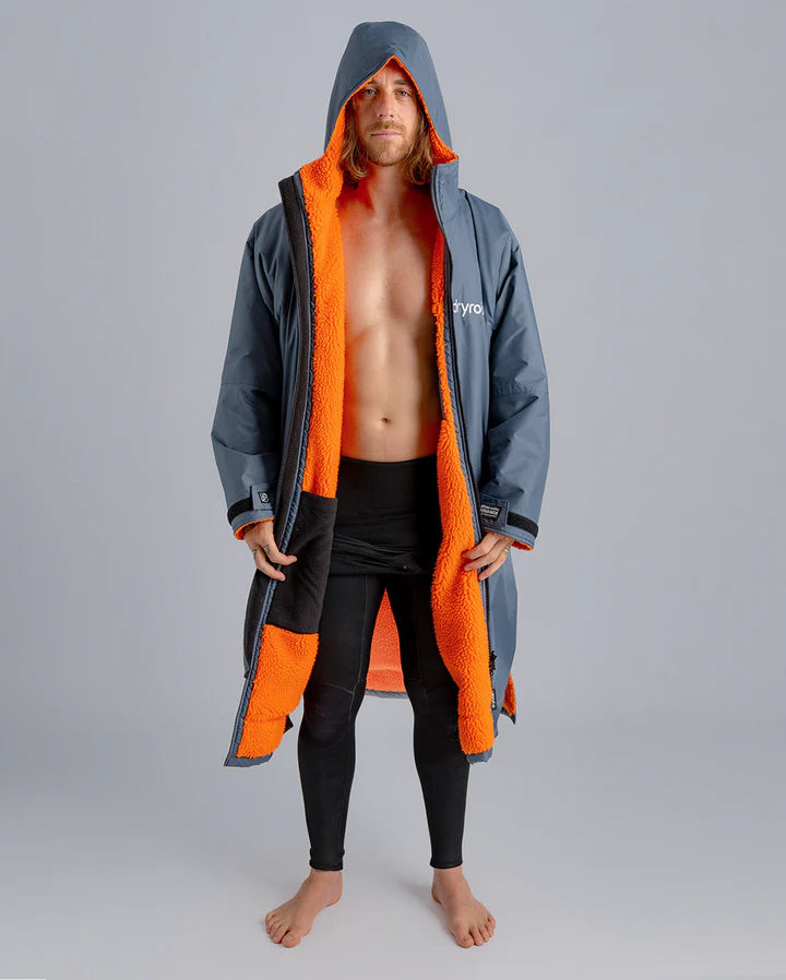 Dryrobe® Dark Grey Orange Advance Changing Robe