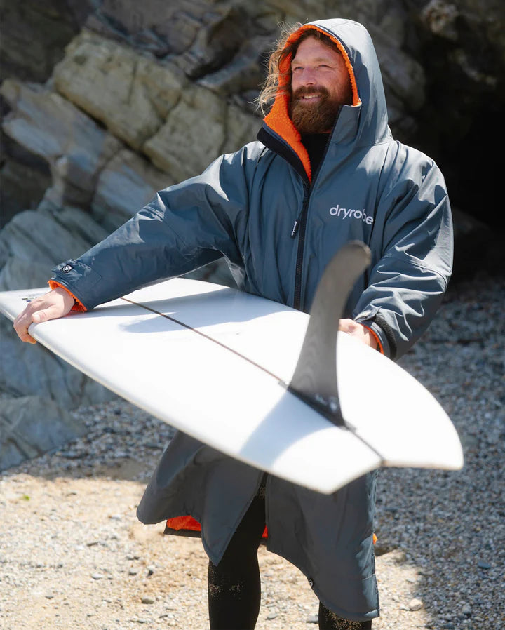 Dryrobe® Dark Grey Orange Advance Changing Robe