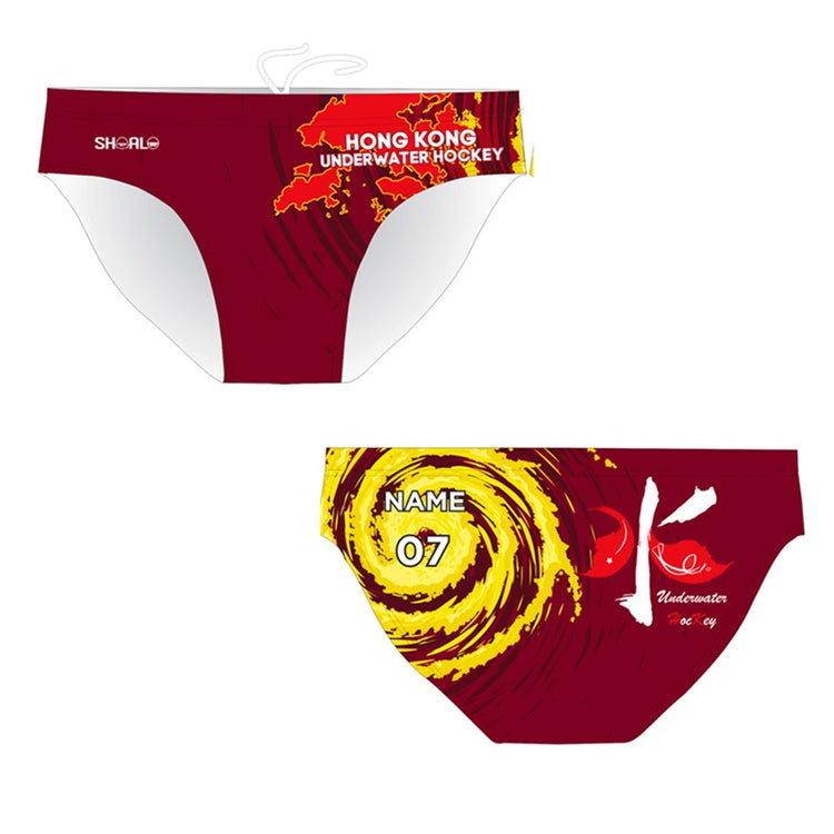 SHOALO Customised - Hong Kong UWH Mens Water Polo Suits + NAME