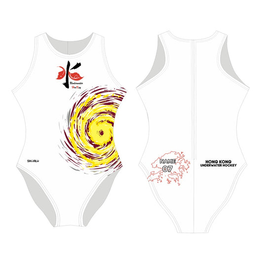 SHOALO Customised - Hong Kong UWH Womens Water Polo Suits + NAME