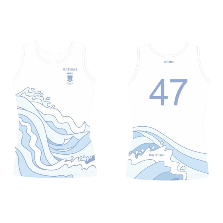 SHOALO Customised - USZ Zurich Unisex UWH / UWR Vest (Singlet / Jersey) *To be worn in the pool / water + NAME