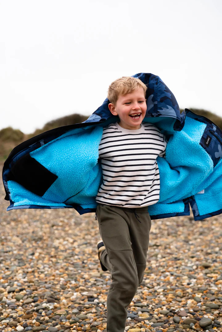 Dryrobe® Blue Camo Blue Kids Advance Changing Robe