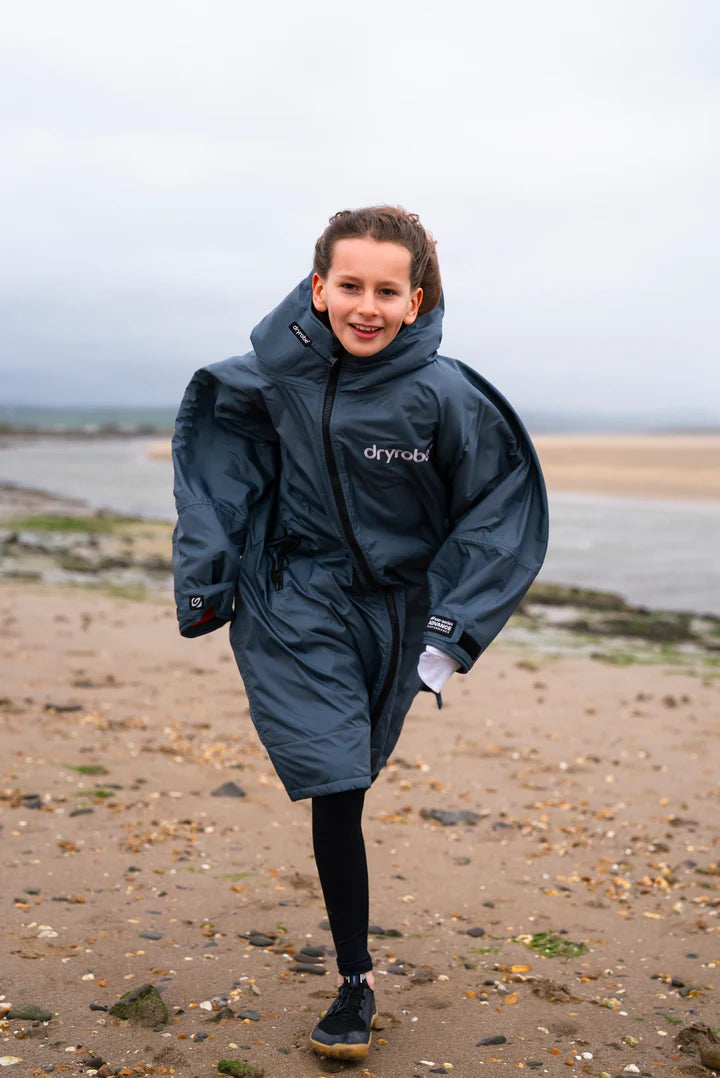 Dryrobe® Dark Grey Orange Kids Advance Changing Robe