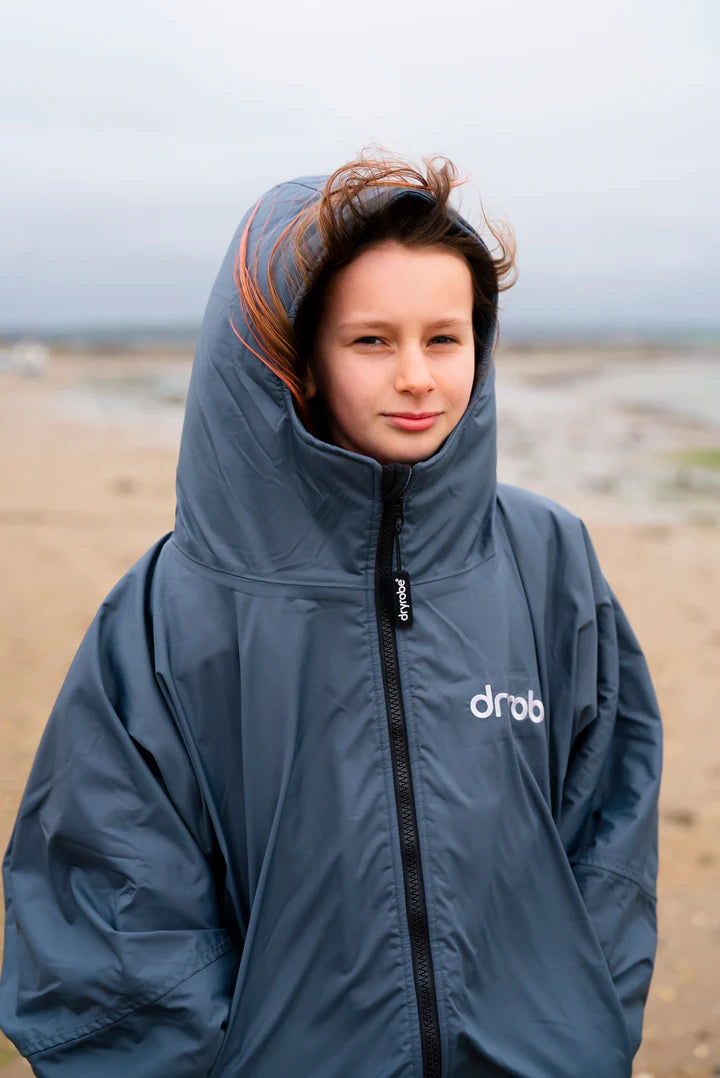 Dryrobe® Dark Grey Orange Kids Advance Changing Robe